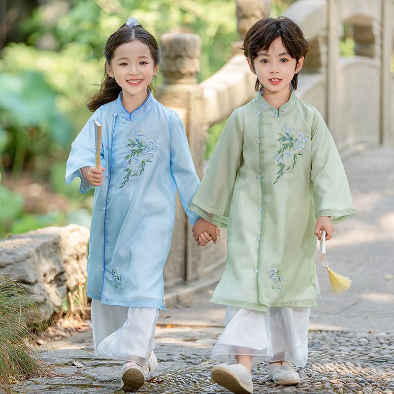 2024 Autumn Chinese Hanfu Long Robe - Traditional Performance Tang Suit