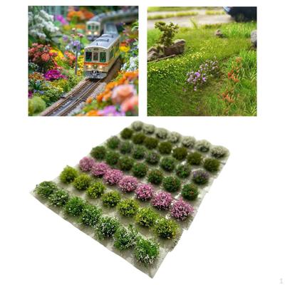Grass Tufts Model Vegetation Groups Artificial Hand Torn Lowland Shrubs Simulation