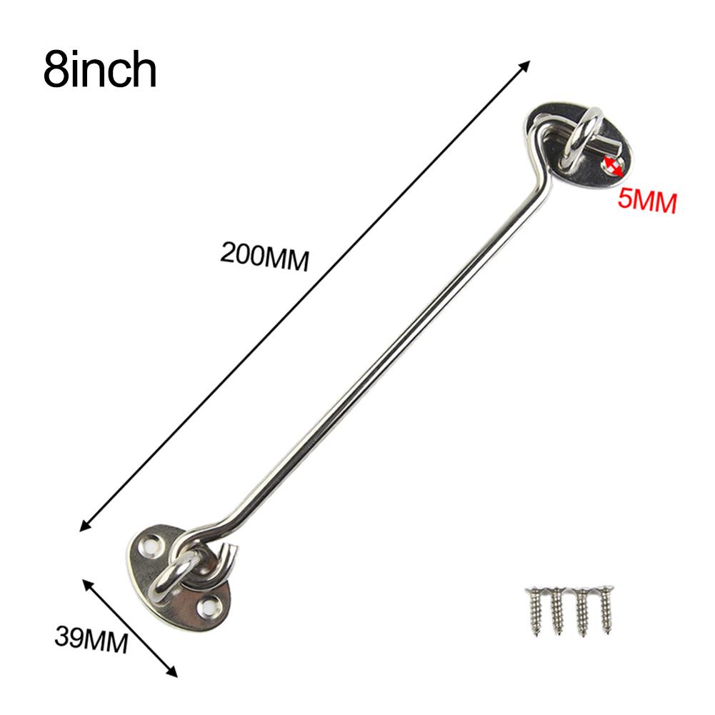 Cabin Hook Window Lock With Safety Switch With Screws