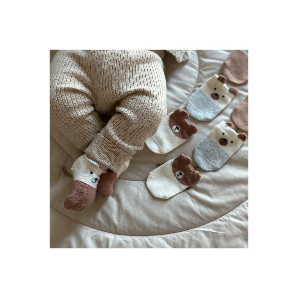 Confezione da 3 calzini per neonati con motivo orsetto