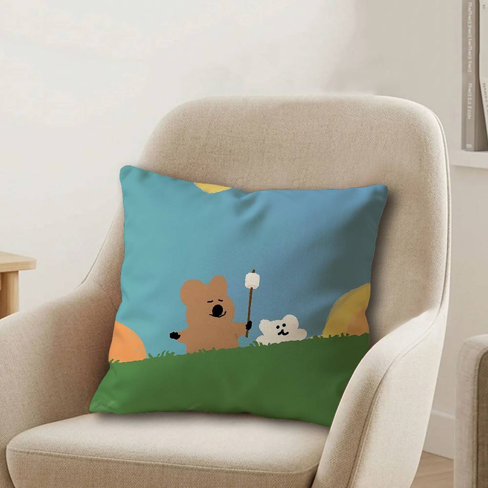 Cartoon D-Dinotaeng Personalized picture text home decorative pillows Household Gifts 45x45cm