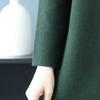 Dress for Woman Cotton Winter Warm Round Neck Long Sleeve Vintage Casual Printed Long Stretch Knit Sweater Dresses
