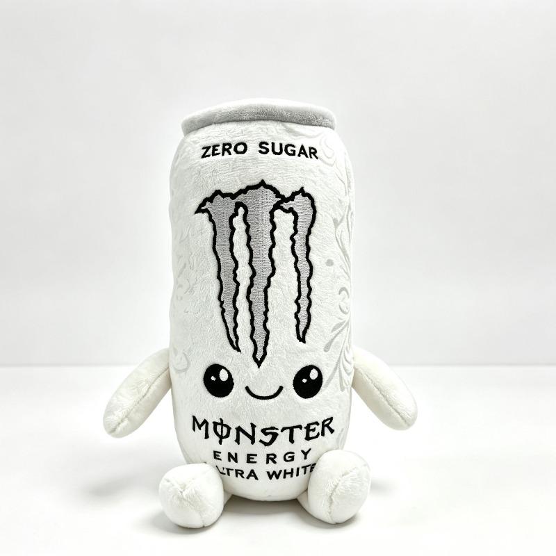New Cute Zero Sugar Monster Energy Drink Plush Toy Cute Simulation Energy Drink Can Stuffed Doll Multi Color Soft Figure Home Decor Collectible Gift