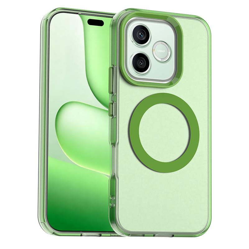 Magnetic Wireless Charging Case For Honor 600 Lite 5G Cover Candy Colors Transparent Shell Fundas Coque