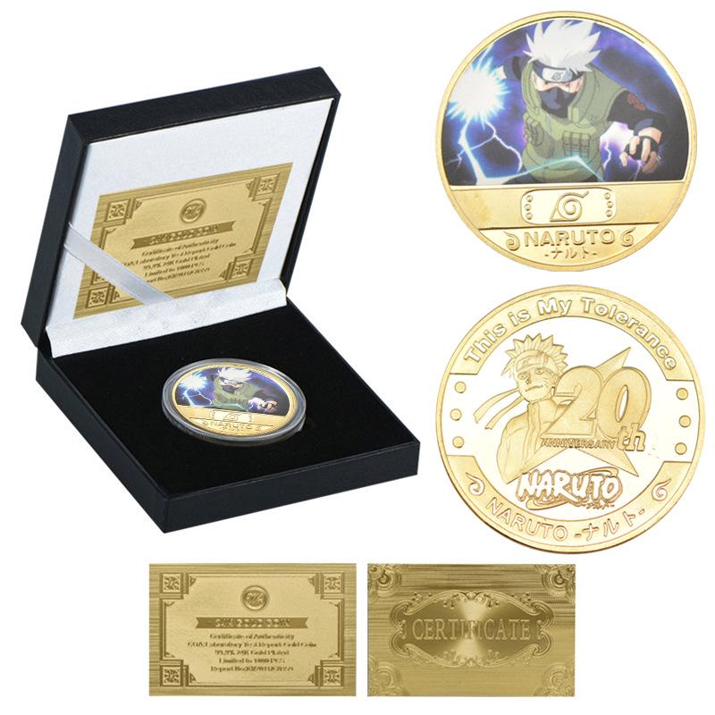 Naruto Uzumaki & Sasuke Metal Die-Cast Anime Coin Collection