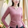 French Knitted Top for Women In Long-sleeved Spring New Style Design Pullover Shirt Slim Fit Slim Base Shirt