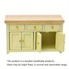 1/12 Scale Dollhouse Cabinet Living Room Miniature Birch Doll House Simulation Storage Cabinet DIY Accessories