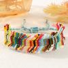 Multicolor Tassel Woven Bracelet: Handmade Braided Rope with Adjustable Knot for Couples
