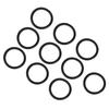 10pcs Set Rubber Car Bumper Fasteners Black Quick Release O-Ring Gaskets 44mm Hose Nozzle Seal Seal Replacement