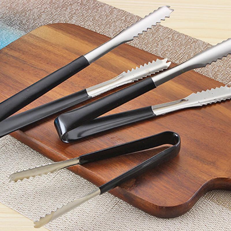 ZISIZ 6-inch Stainless Steel Food Tongs Set
