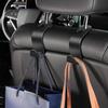 Car Seat Headrest Hook 4 Pack - Universal Auto Seat Hook Hanger Storage Organizer Holder (Black)