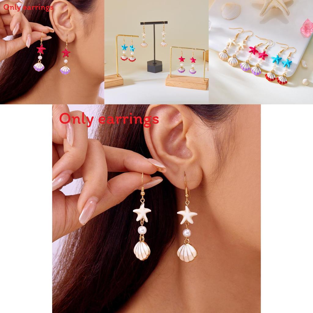 Summer Shell Ear Jewelry For Women Oceaninspired Fashion Accessories With Durable Coating
