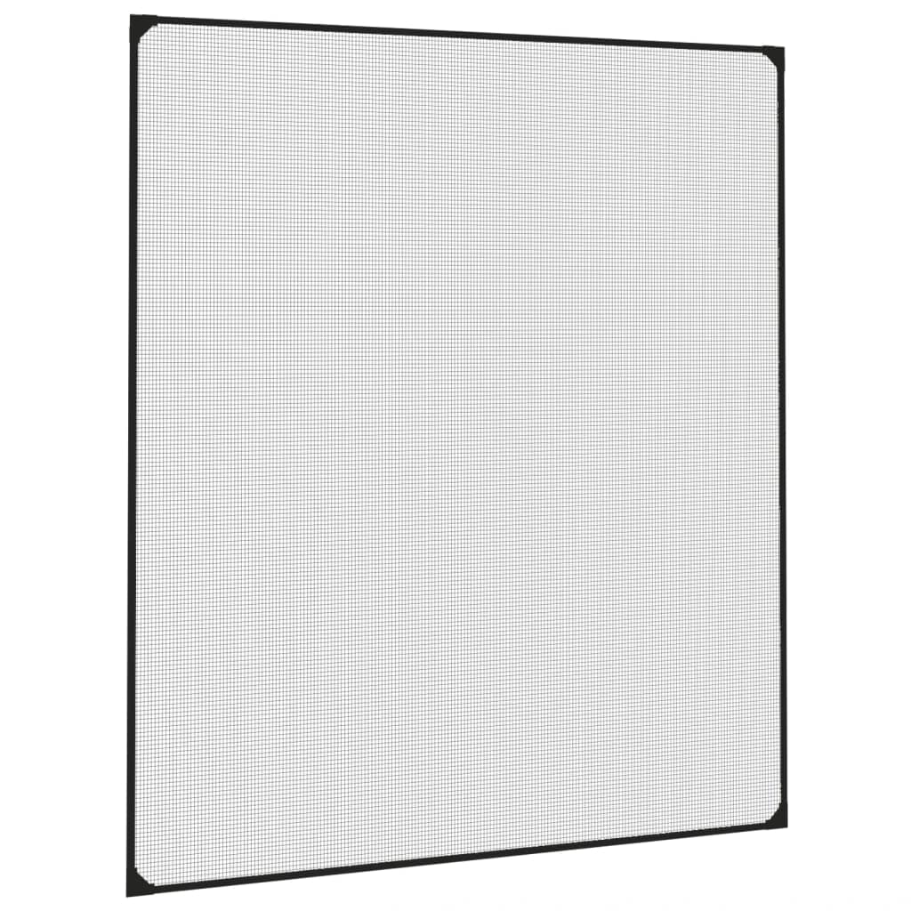 Magnetischer Insektenschutz für Fenster Anthrazit 130 x 150 cm