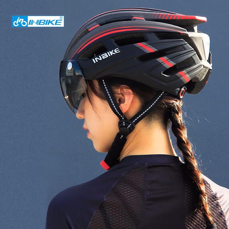 INBIKE Integrated Cycling Helmet with Goggles