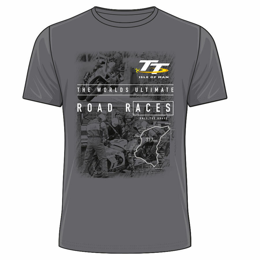 

Hot Isle of Man TT Ultimate Races Grey T-Shirt Cotton Short-sleeved Loose Couple Men Women Streetwear Hip Hop Fashion Summer New Tee Oversized Top XXXL різнокольоровий