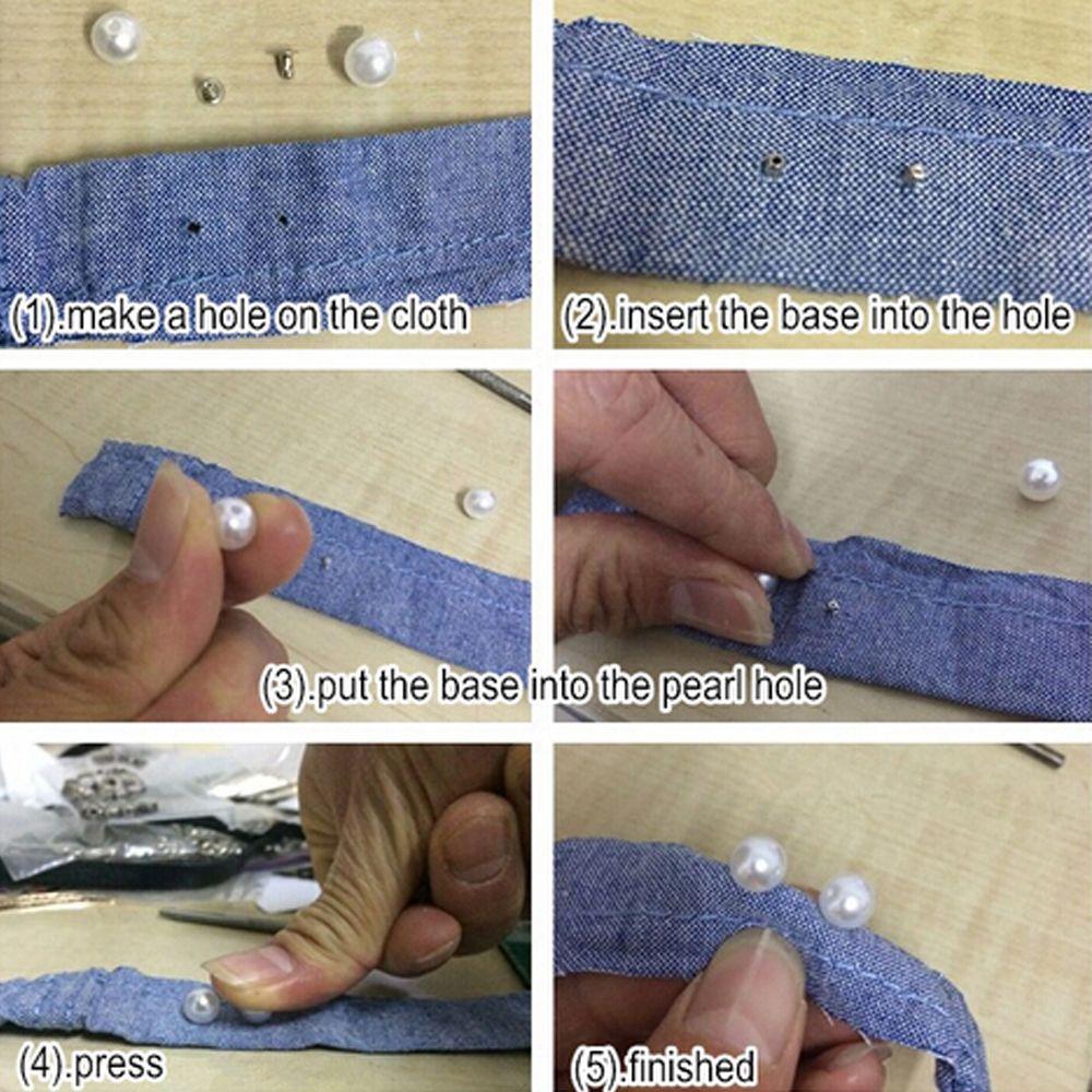 Accessories Shoes Hat Decor Clothing Decoration Sewing Rivet Pearl Studs Pearl Rivet DIY Rivet