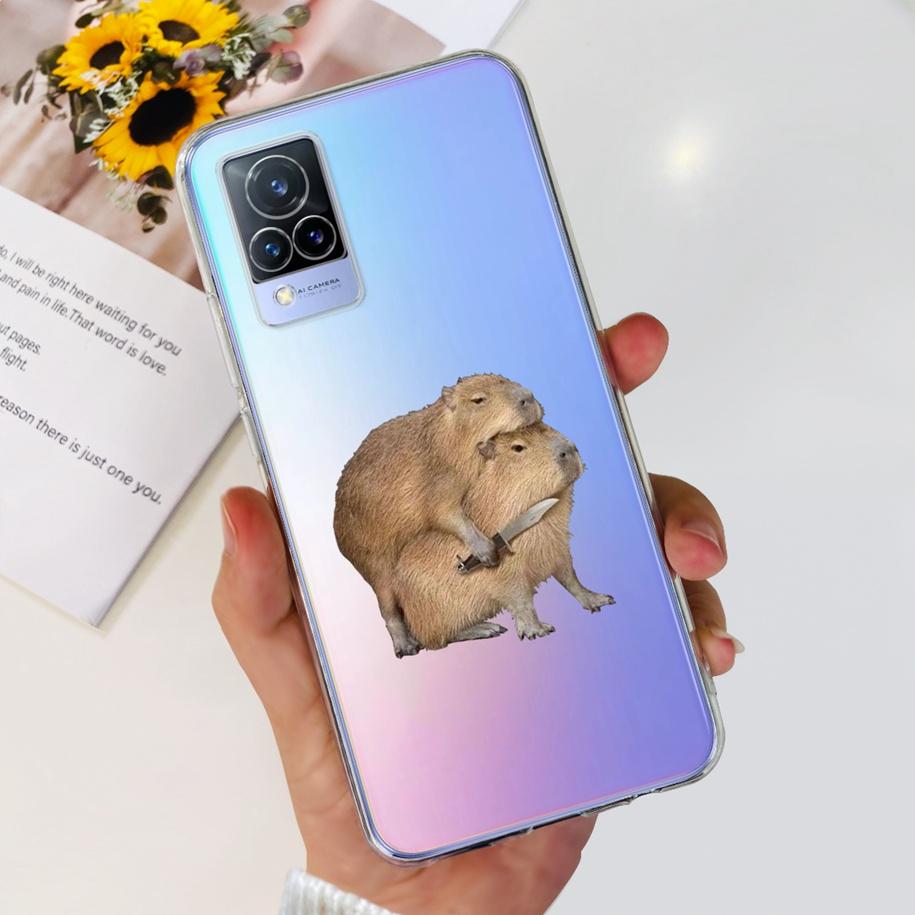 

For Vivo V21 Case V 21 21E Silicone Back Cover Fashion Butterfly Phone Case For Vivo V2050 Capa VivoV21E 4G 5G Clear Soft Bumper Vivo V21 (4G 5G)