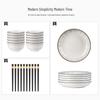 Nordic Minimalist 26-Piece Ceramic Dinnerware Set
