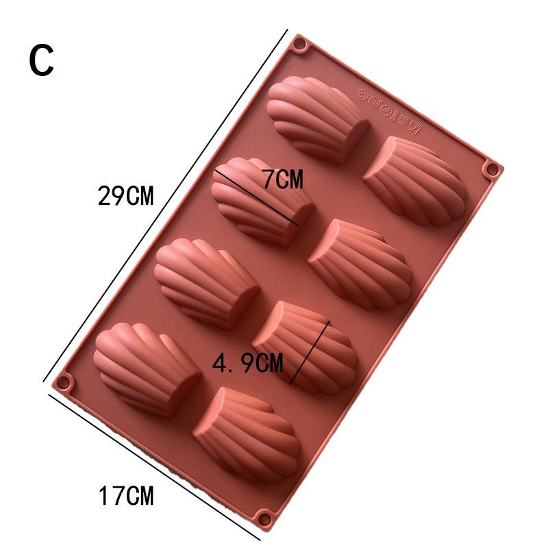 18 Cavities Mini Food Grade Madeleine Silicone Cake Mold Cookie Mold DIY Shell Baking Pan Mould Kitchen Bakeware Accessories