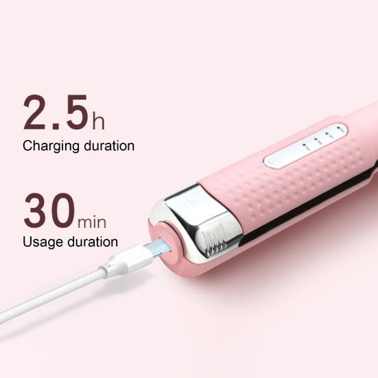 Portable Cordless Hair Straightener 4 Temperature Modes Adjustable Fast Heating 2-In-1 Dual Purpose Curling Wand Flat Iron Electric Hair Styling Tools