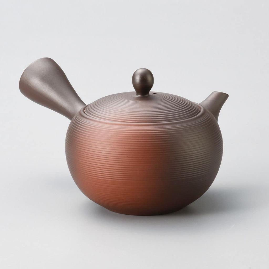 Showa Nostalgia Tokoname Ware Ceramesh Teapot with Made in Japan J-kitchens Pot, Strainer, 430cc,
