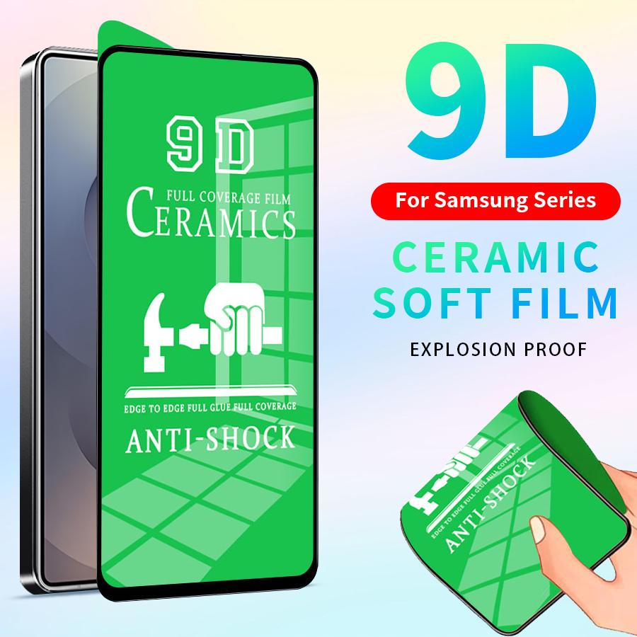 

Для Samsung Galaxy S10 Plus S25 S24 S23 S22 S21 S20 Note 20 Ultra 9D Clear Soft Ceramic Film Protector Screen Screen S25