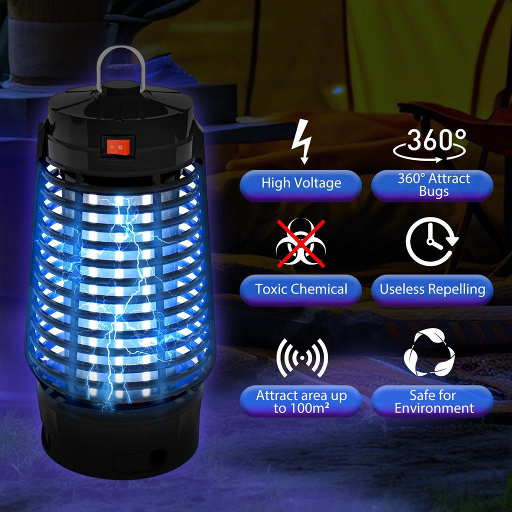 2026 GOOTOP 20W Mosquito & Bug Zapper Lamp - EPA Certified Insect Trap