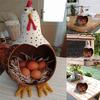 AEE4-Elegant Farmhouse Egg Storage Jar Egg Storage Convenient Egg Storage Handmade Excellent Collection Egg Storage