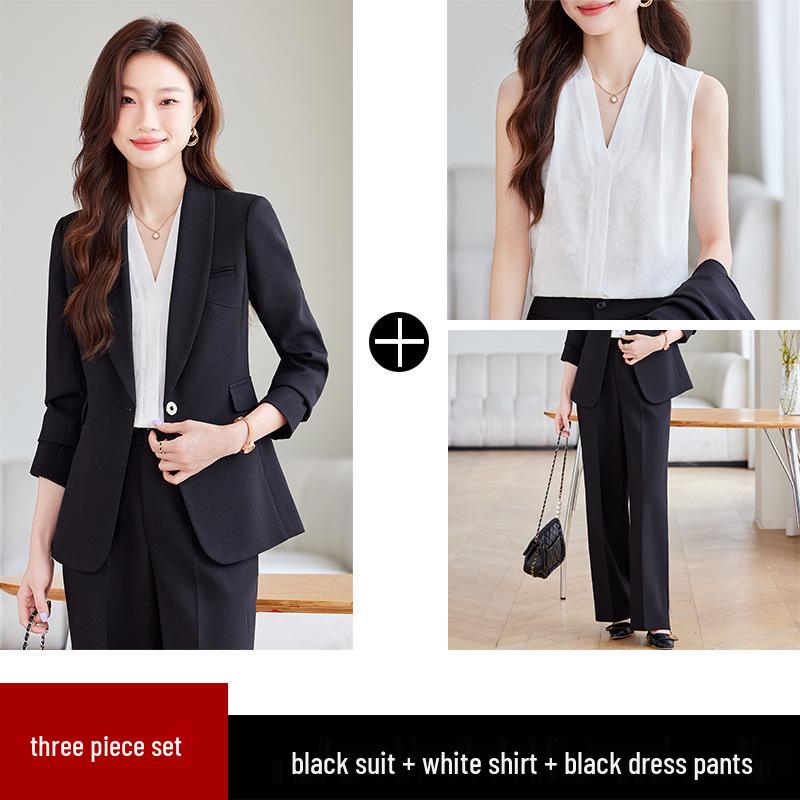 Ensemble Tailleur Classique Rouge pour Femme - Blazer Élégant pour Tenue Formelle et de Travail