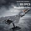 Military WW2 J35 J20 Stealth Aircraft Building Blocks Technical Fighter Jet Airplane With Bullet MOC Bricks Education Toys Gift