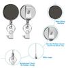 Retractable Metal Keychain Pull Badge Reel Id Lanyard Name Card Badge Holder Reels Recoil Chain Clips Outdoor Anti Lost Key Ring