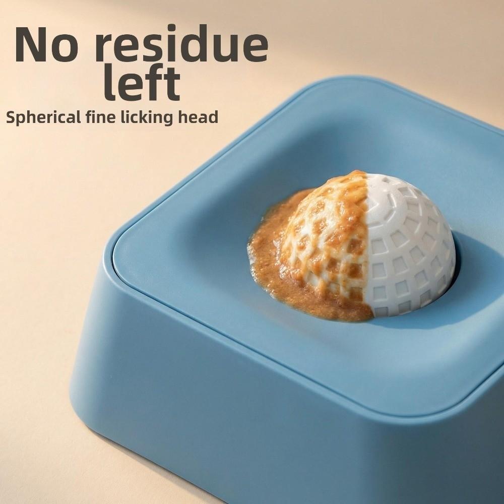 PP Material Dog Lick Bowl with Rolling Ball Blue Black Pet Slow Feeder Large Capacity Enjoy Eating Lick Ball Bowl for Dog Cats