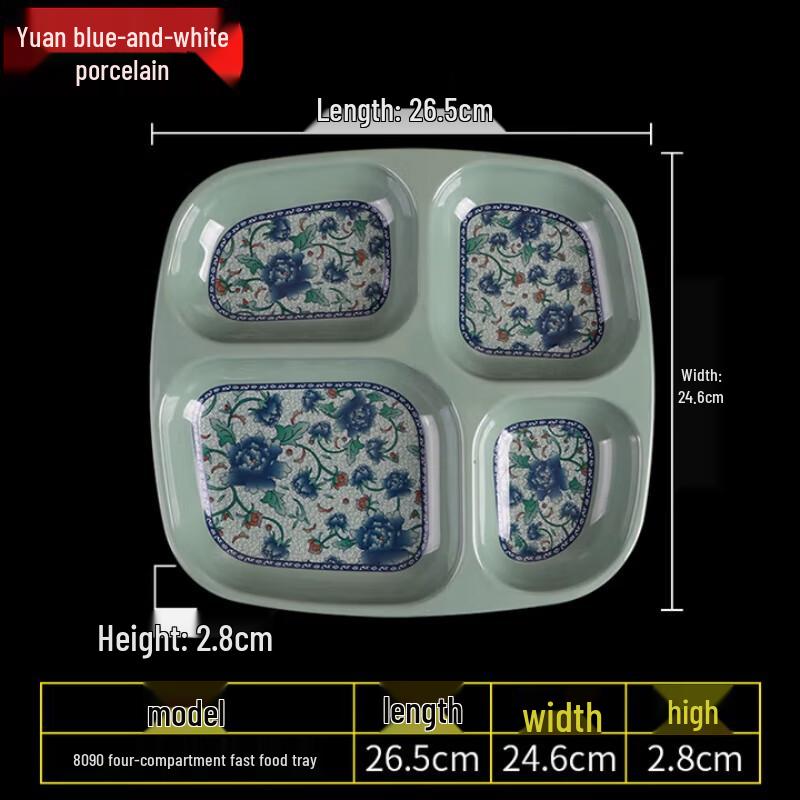 

Melamine Compartment Meal Tray