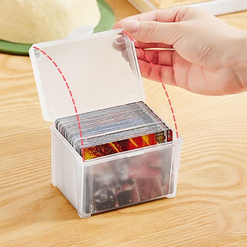 Clear Storage Containers Box for Game Card Playing Card Case Trading Card Storage Box Small Playing Card Storage Box