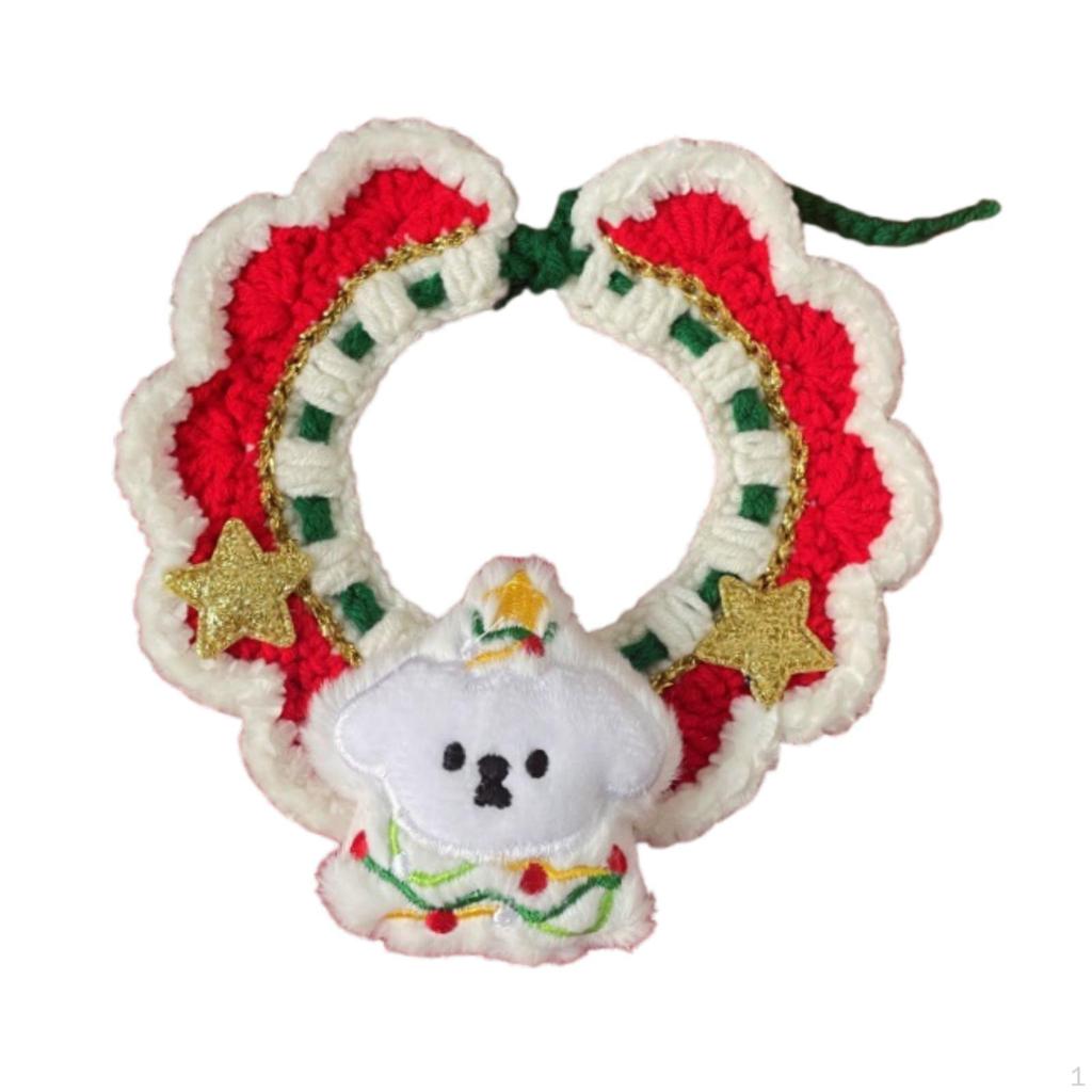 Cat and Dog Collar for Christmas, Handcrafted Kitten Accessories
