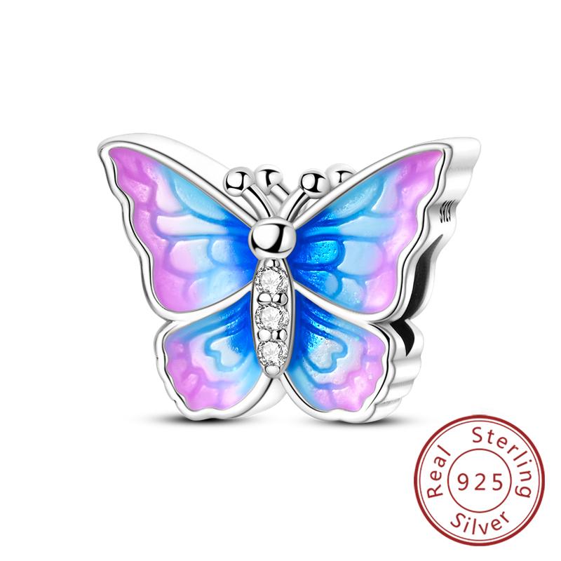 Original Charms Beads Pendan Copper Firefly Bee Butterfly Hummingbird Charm For Bracelets Charm Women Jewelry Gift