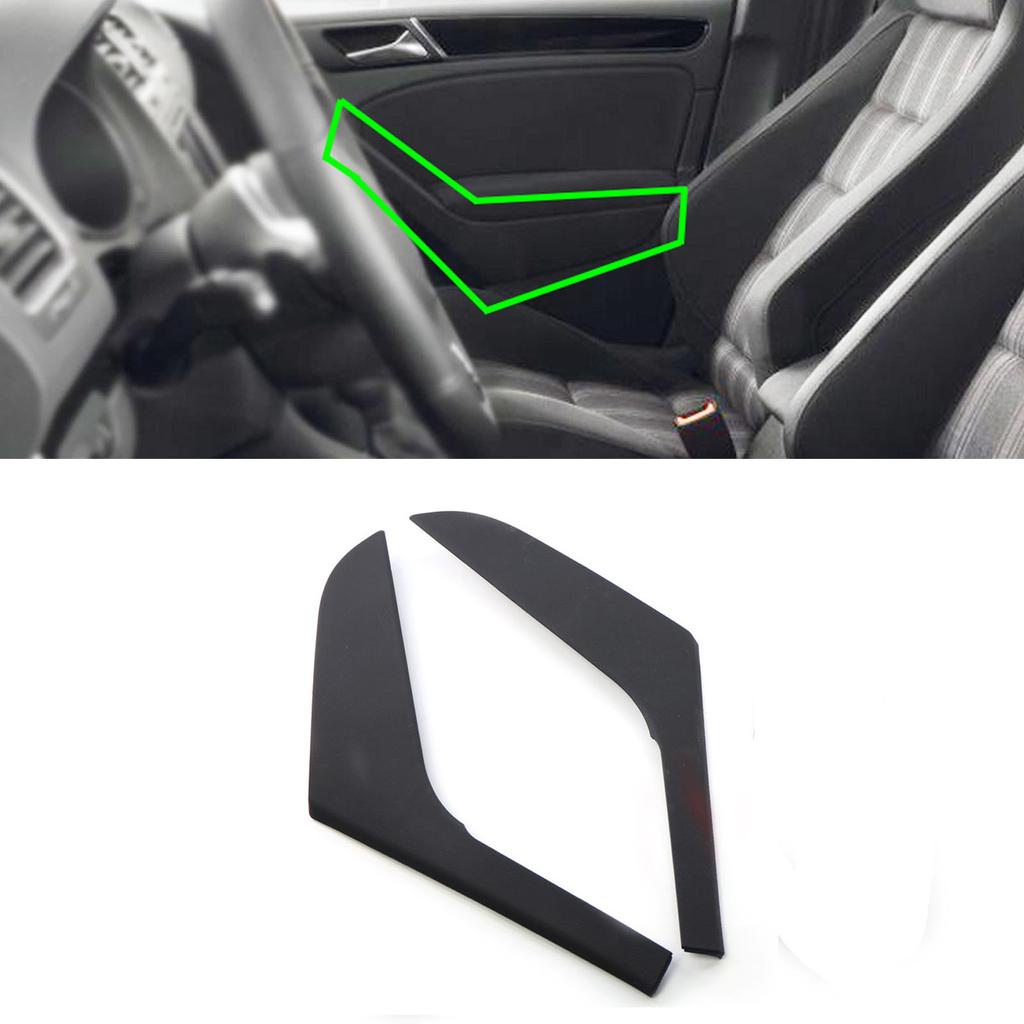 Interiér auta Dvere Ťahacia rukoväť Obloženie Kryt Čierny Vnútorné príslušenstvo Diely uzáverov pre VW Golf 6 MK6 2009 2010 2011 2012 2013