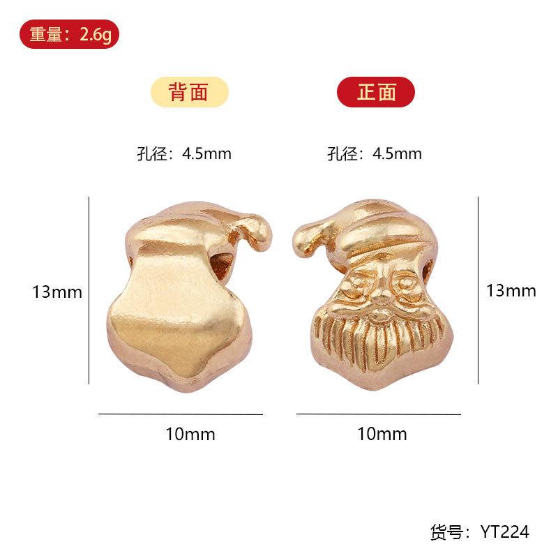 YT zinc alloy oil dripping small pendant, bracelet pendant, Christmas zinc alloy small size pendant