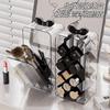 Transparent Acrylic Cosmetics Storage Box, Dresser, Desktop Lipstick, Makeup Brush, Dust-proof Shelf, High Value.