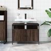 VidaXL Armoire Lavabo de Salle de Bain, Placard sous Vasque avec Porte, Meuble de Rangement, Organisateur de Toilette 842445