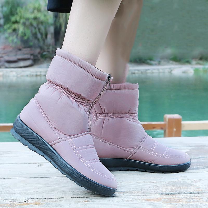 Colorful Fashion Winter Shoes Women Snow Boots Flat Non slip Waterproof Women Ankle Boots Warm