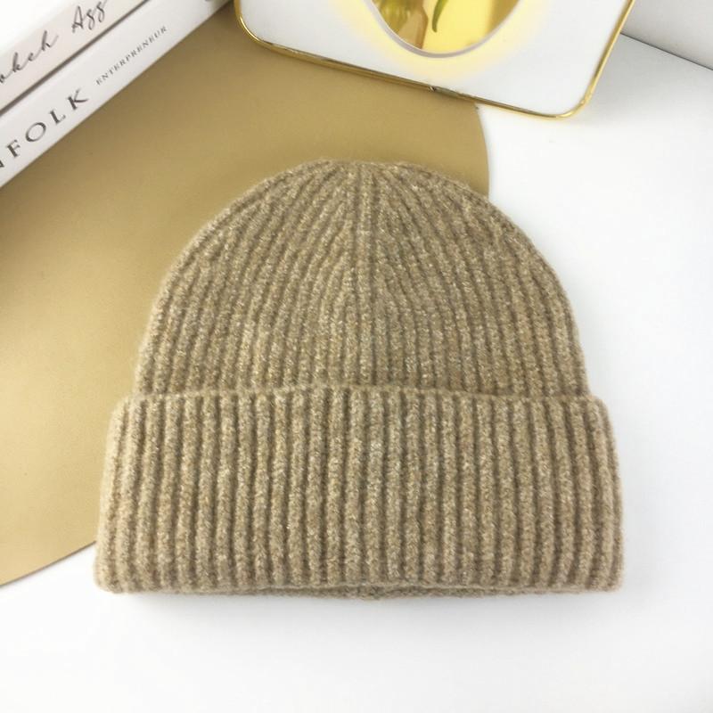 Big Head Circumference Winter New Knitted Hat Versatile Blended Warm Cold Hat Fashion Big Head Circumference Cold Hat Women