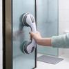 No-Drill Bathroom Suction Cup Grab Bar for Elderly Safety and Assistance