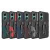 Military Armor Belt Clip Stand Case for OPPO Reno 10 Pro 5G Protective Magnetic Business Shockproof Full Protection Cover