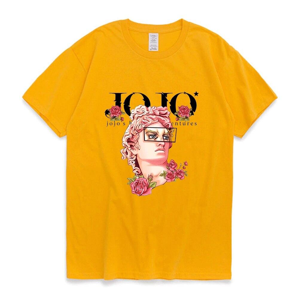 Japansk Jojo Bizarre Adventure Anime T-skjorte Unisex kvinner Kawaii Jojo Grafisk T-skjorte Tenåringer Unisexga Tee Shirt Kortermet Unisex