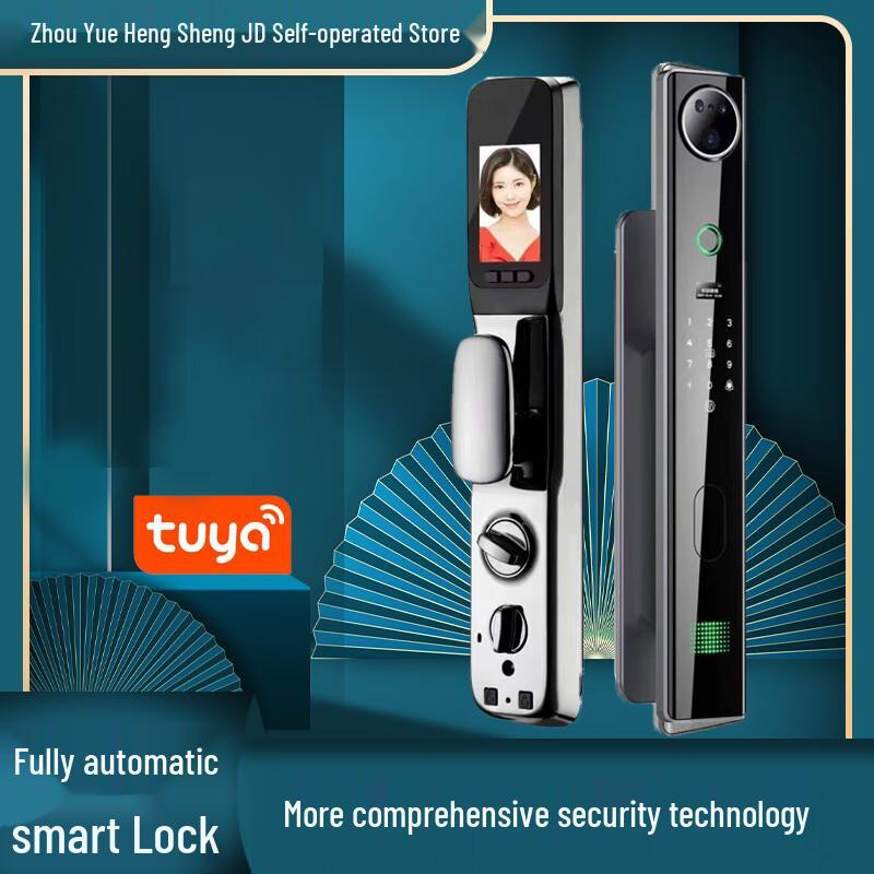 ZhouyueHengsheng Tuya WiFi Smart Lock with 3D Face Recognition & Intercom