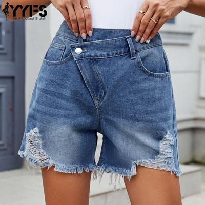 Women's Fashion Casual Solid Color Print High Waist Sport Shorts