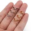20pcs Stainless Steel Charms Pendant Clip Clasps Pinch Bail Clip for Necklace Pendant Connector DIY Jewelry Making Accessories