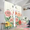 2pcs 2D Flat Printing Curtain It's OK To Be Different Polyester Without Electricity Festive Holiday Perfect for Room Bedroom