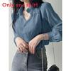 French Long Sleeve Shirt With Sun Protection Lightweight Feminine Design For Spring Summer Wear